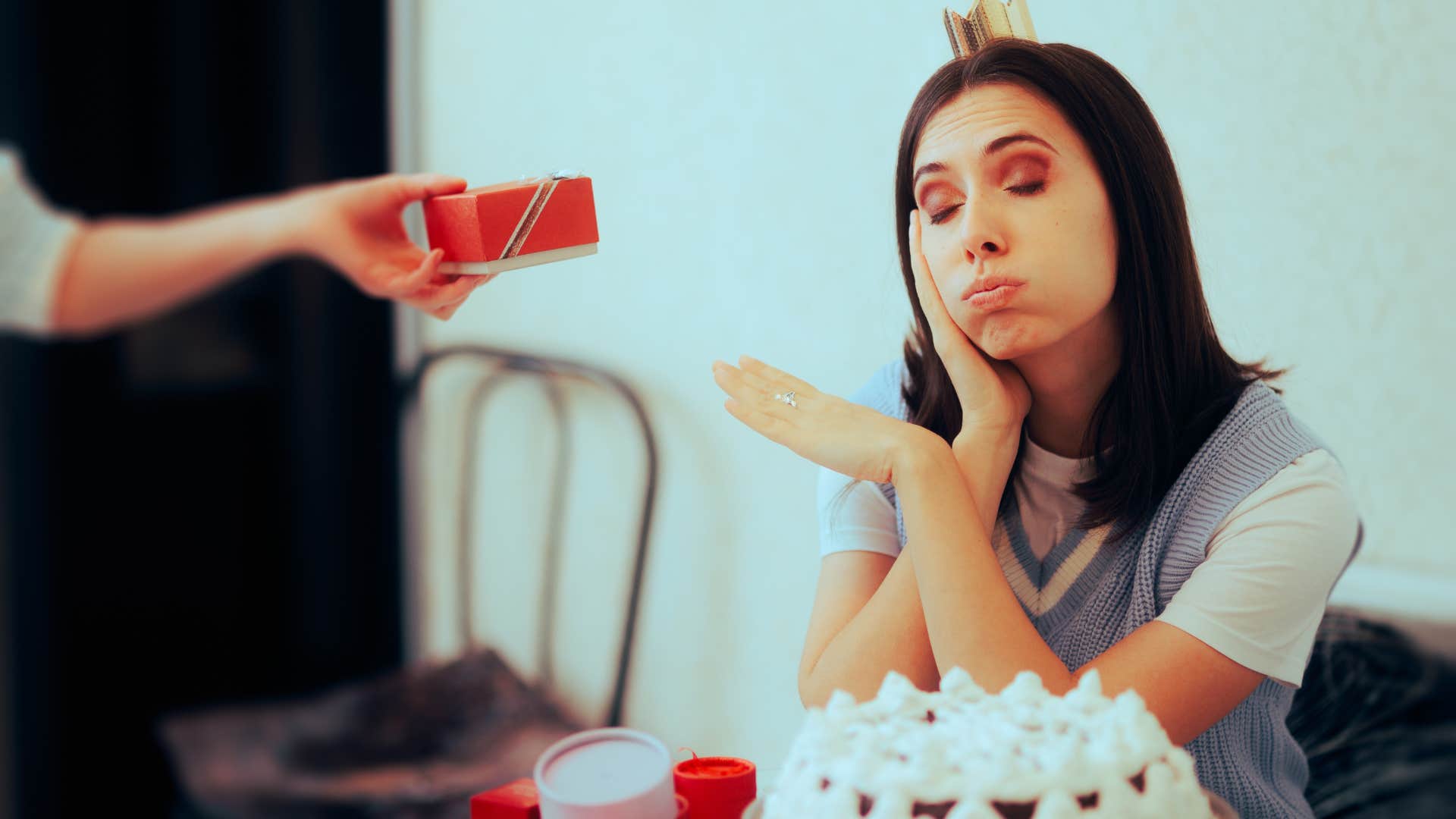 woman focused more on what she lacks than what she has