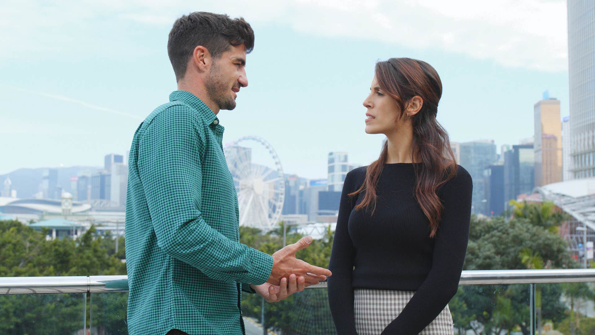 man respecting a woman's boundaries