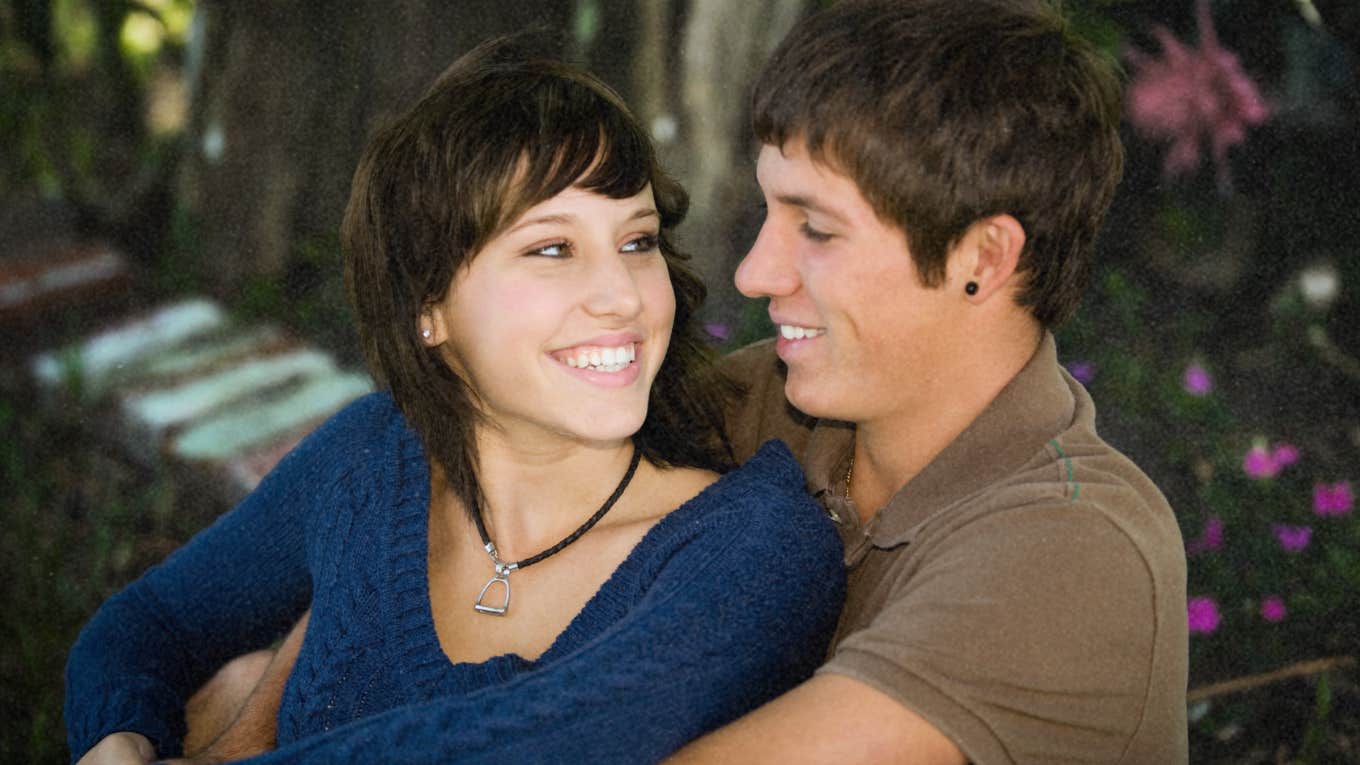 Lasting Effects Your First Love Had On the Way You Love Now, According To Psychology Young couple in relationship, first love.