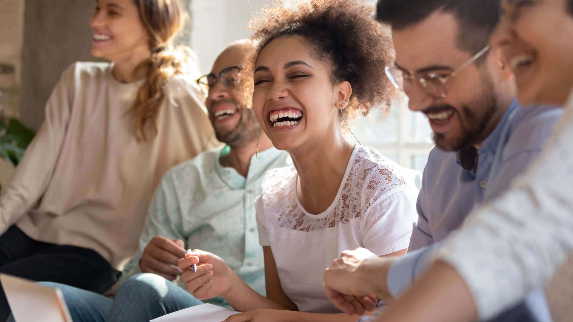 woman using the theory of relativity to connect with others and boost happiness