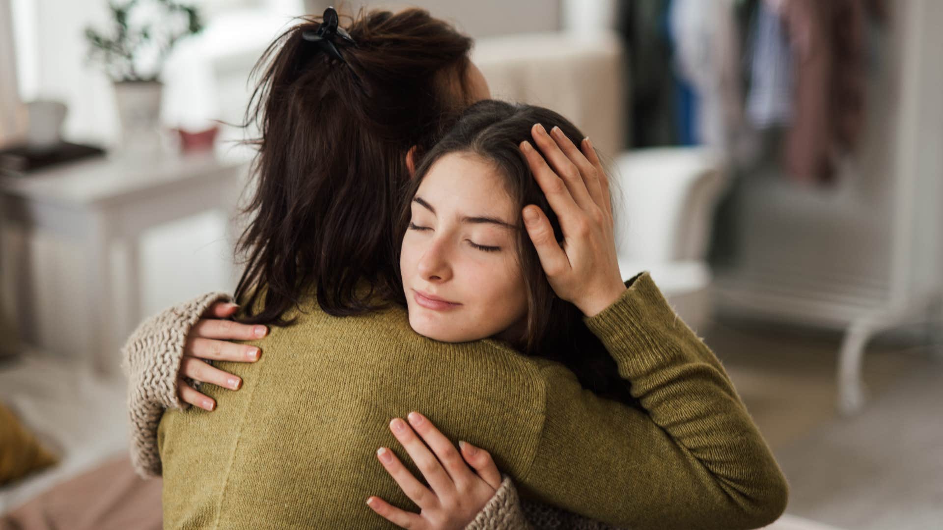 mother teaches her daughter that love isn't something she has to earn by being perfect
