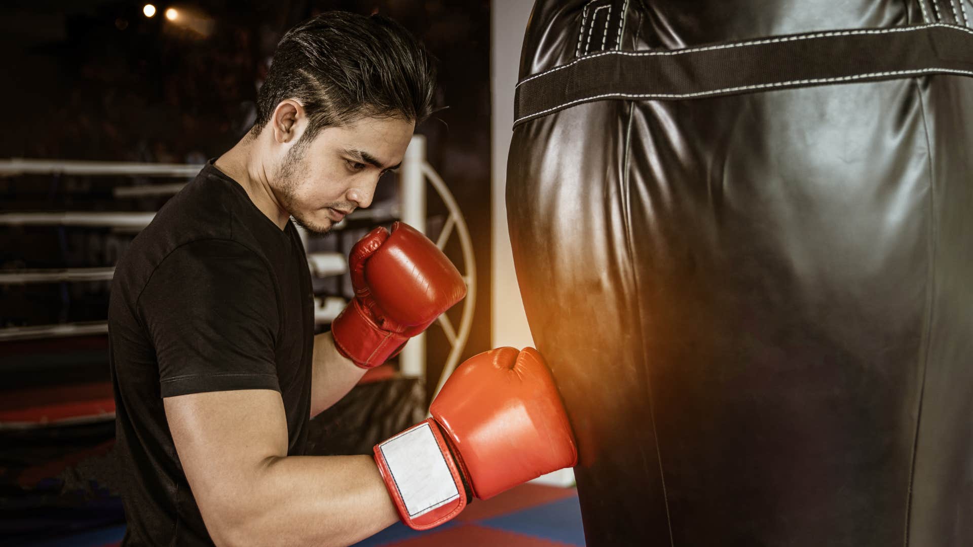 man learning life lessons from boxing 