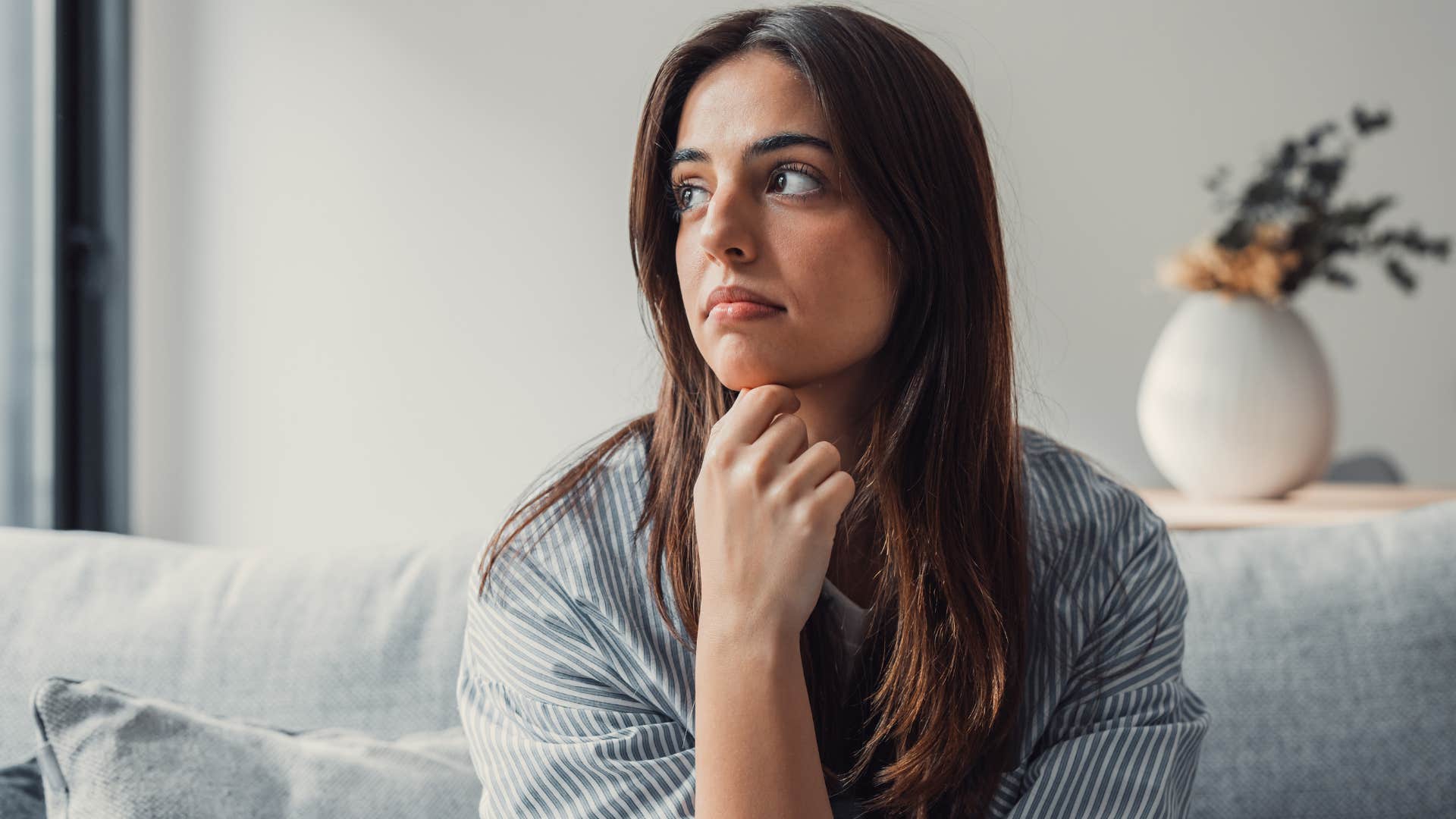 woman experiencing emotional response