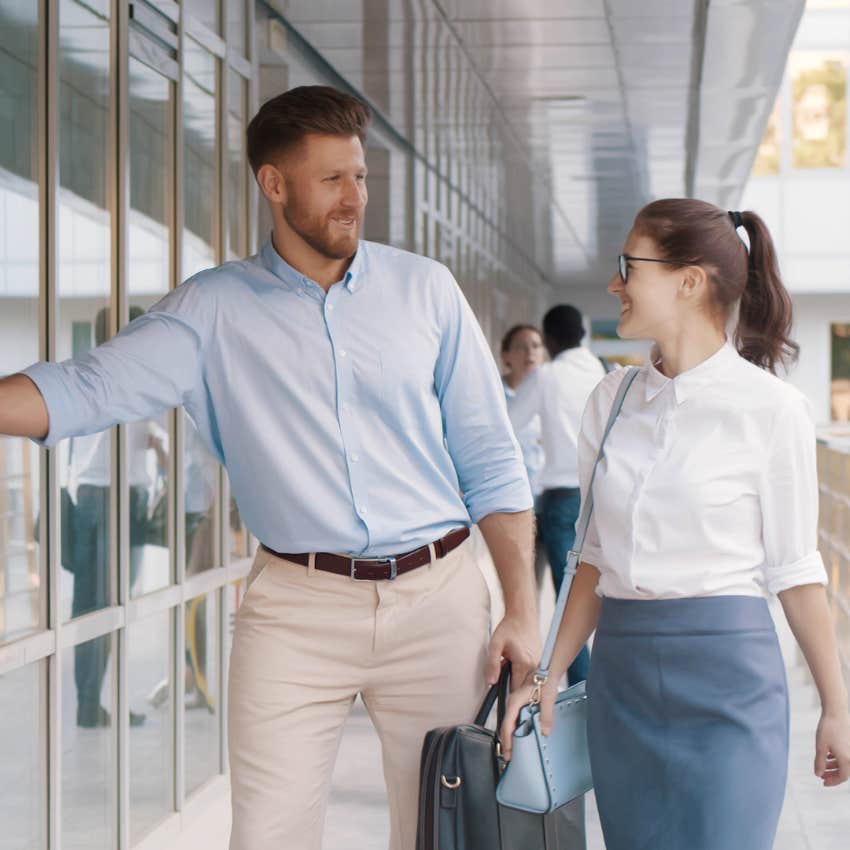 man who is a great husband opening door for woman