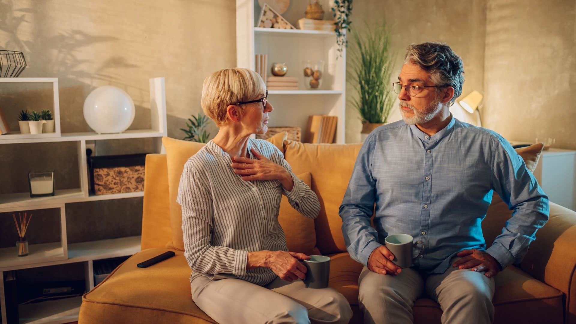 man and woman having serious conversation about womens inequality