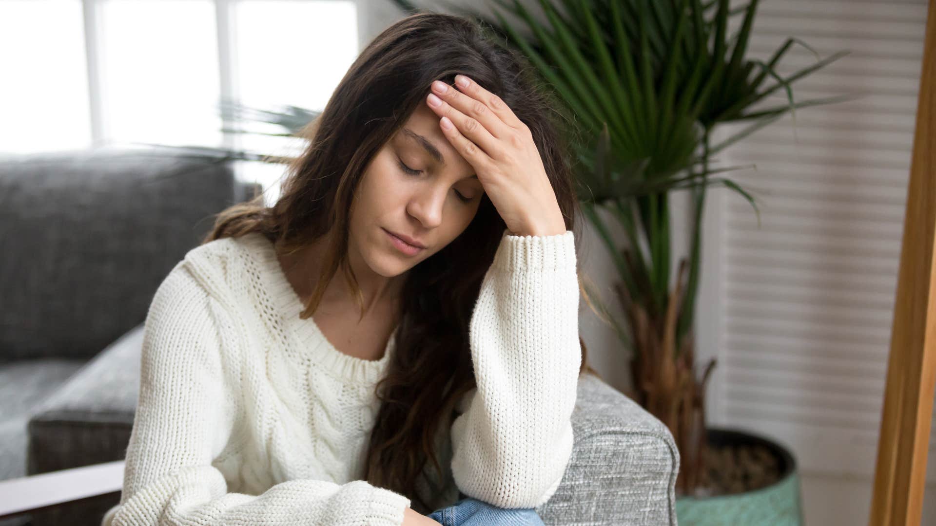 a woman suffers from decision fatigue