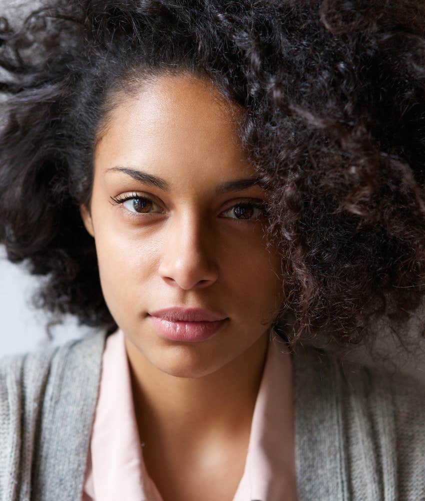 Magnetic woman is comfortable in flux