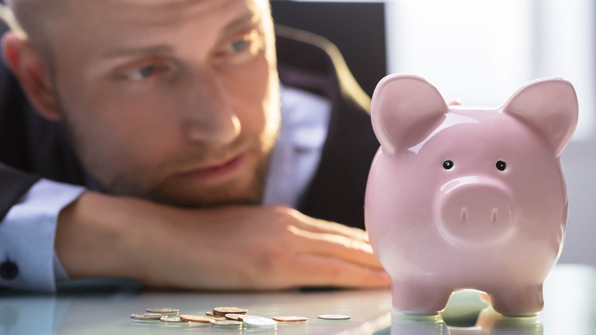 man who is broke taking out money
