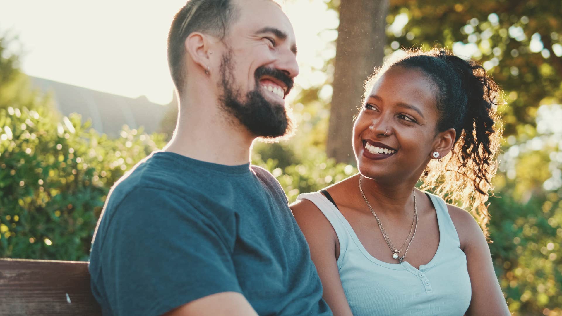 couple having meaningful conversation of relational evolution