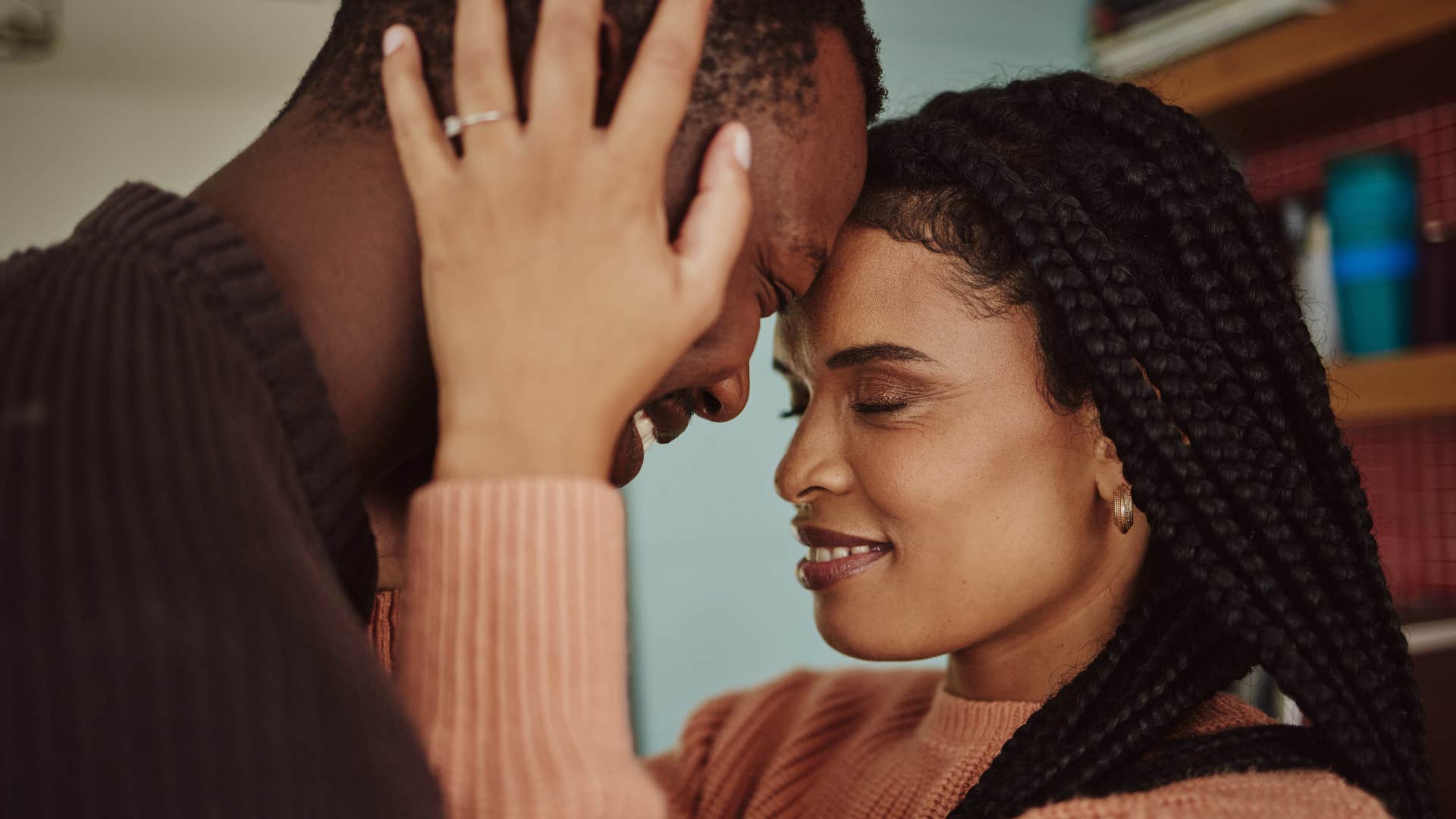 couple having meaningful conversation about each other's feelings