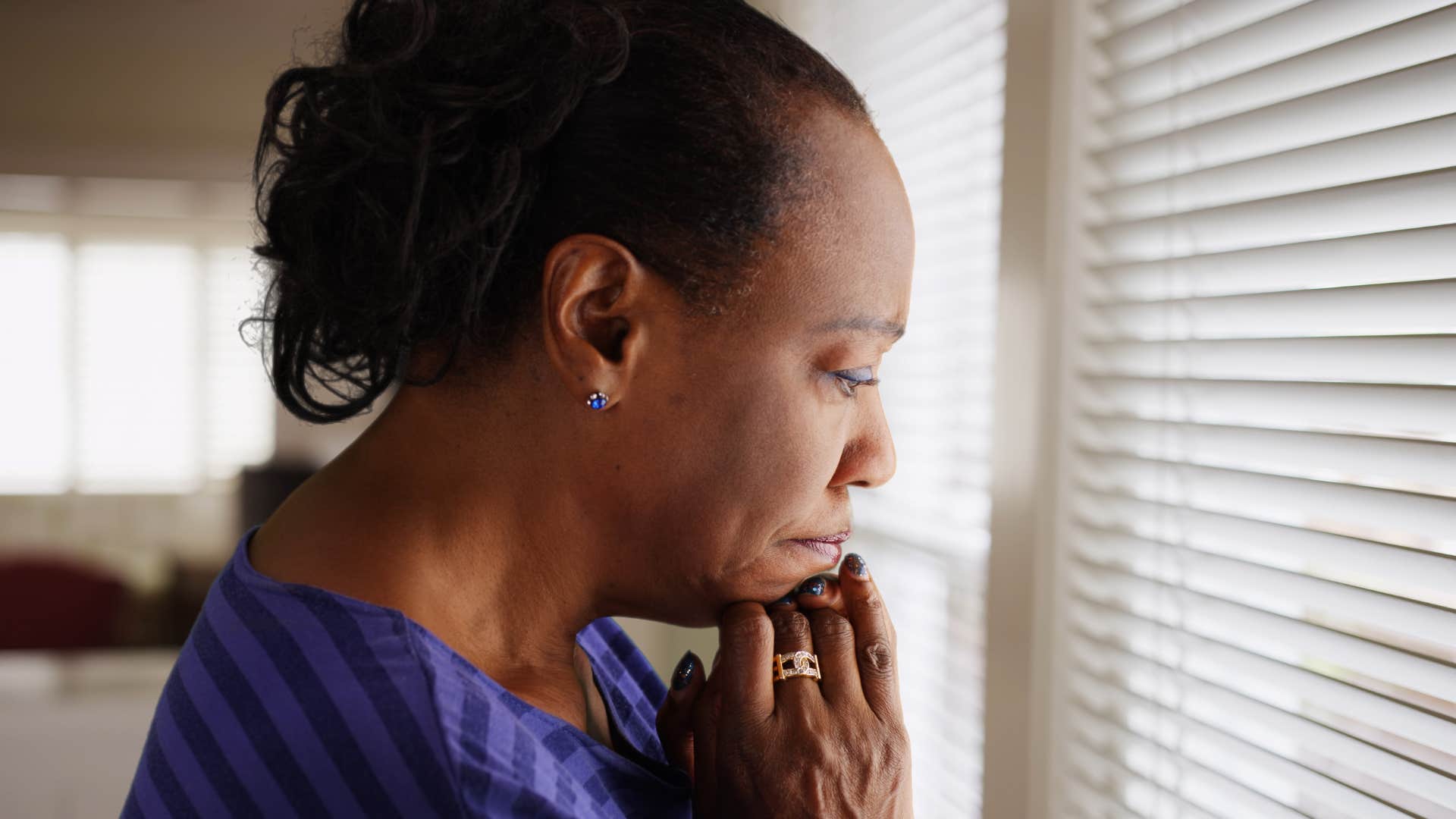 Woman expresses emotions as habit