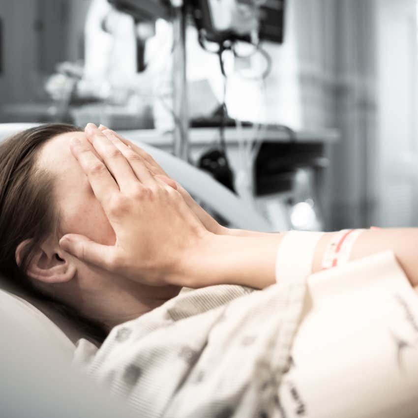 woman in the er from her dream job
