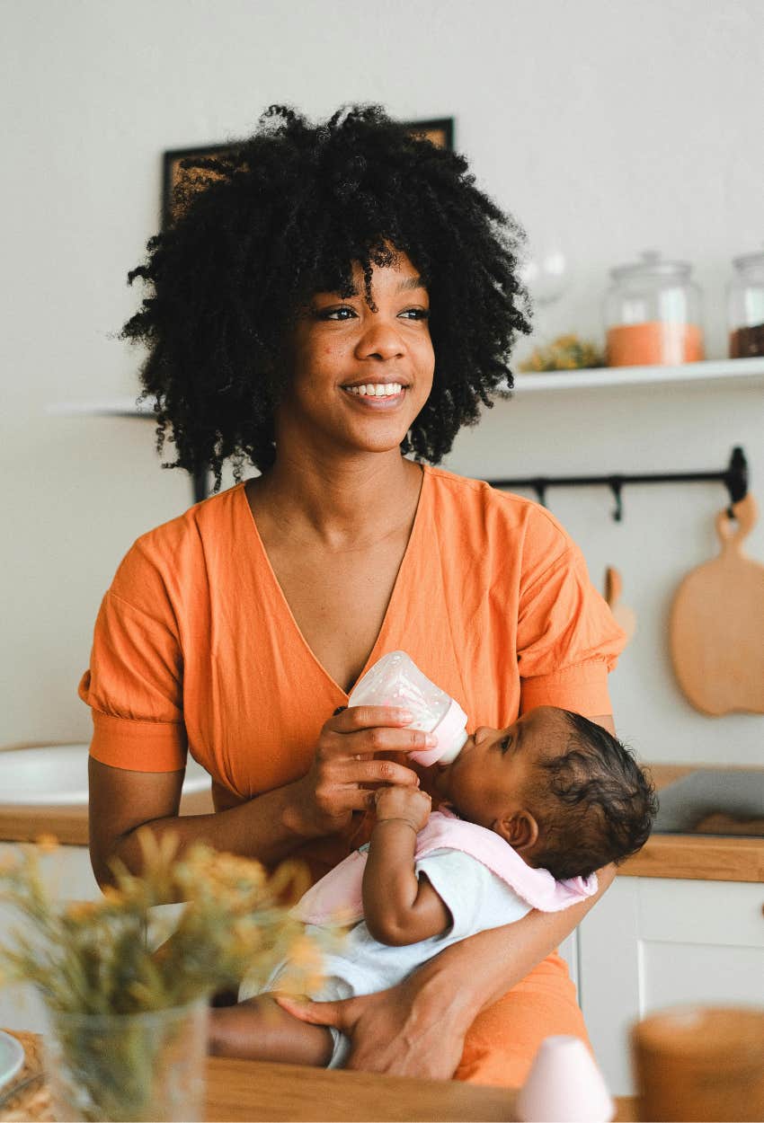 new mom tries to talk to boyfriend about jokes but brushes off concerns