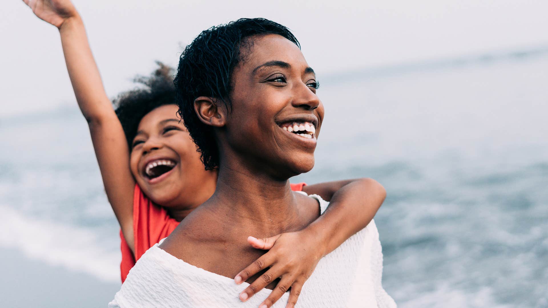 Woman with great mother knows beauty comes from within