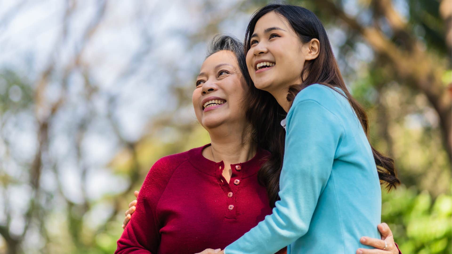 Woman with great mother knows gratitude is necessary