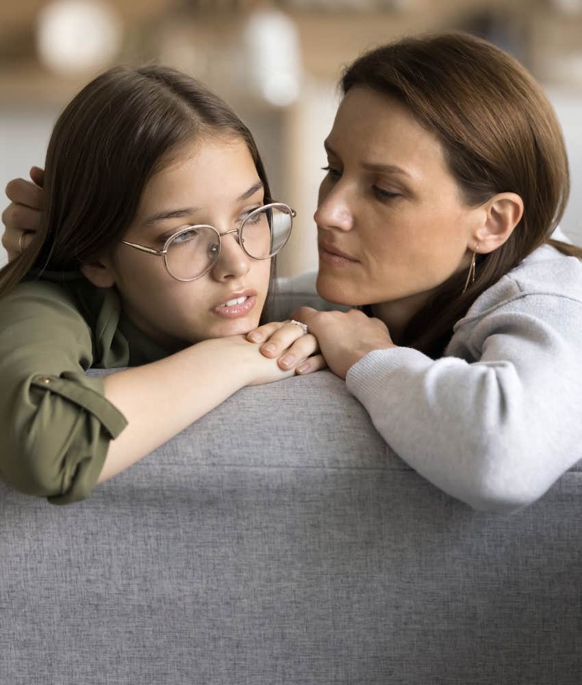 Mother explains benefits of divorce to kid