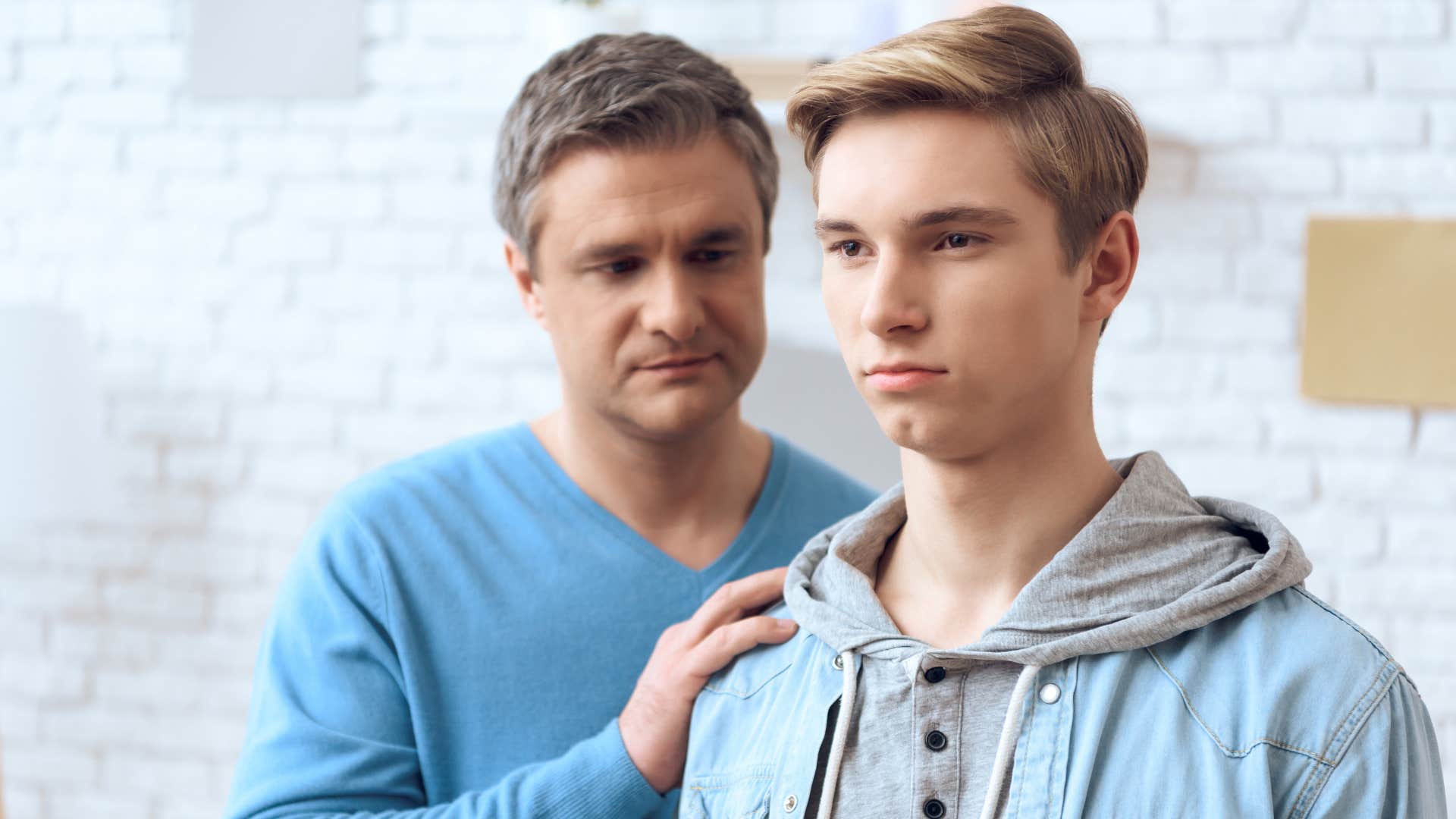 a father guides his teenage son through life