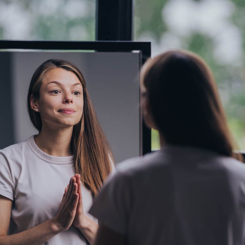 woman trying to improve herself and personal growth