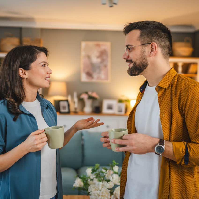 couple talking about setting boundaries like needs
