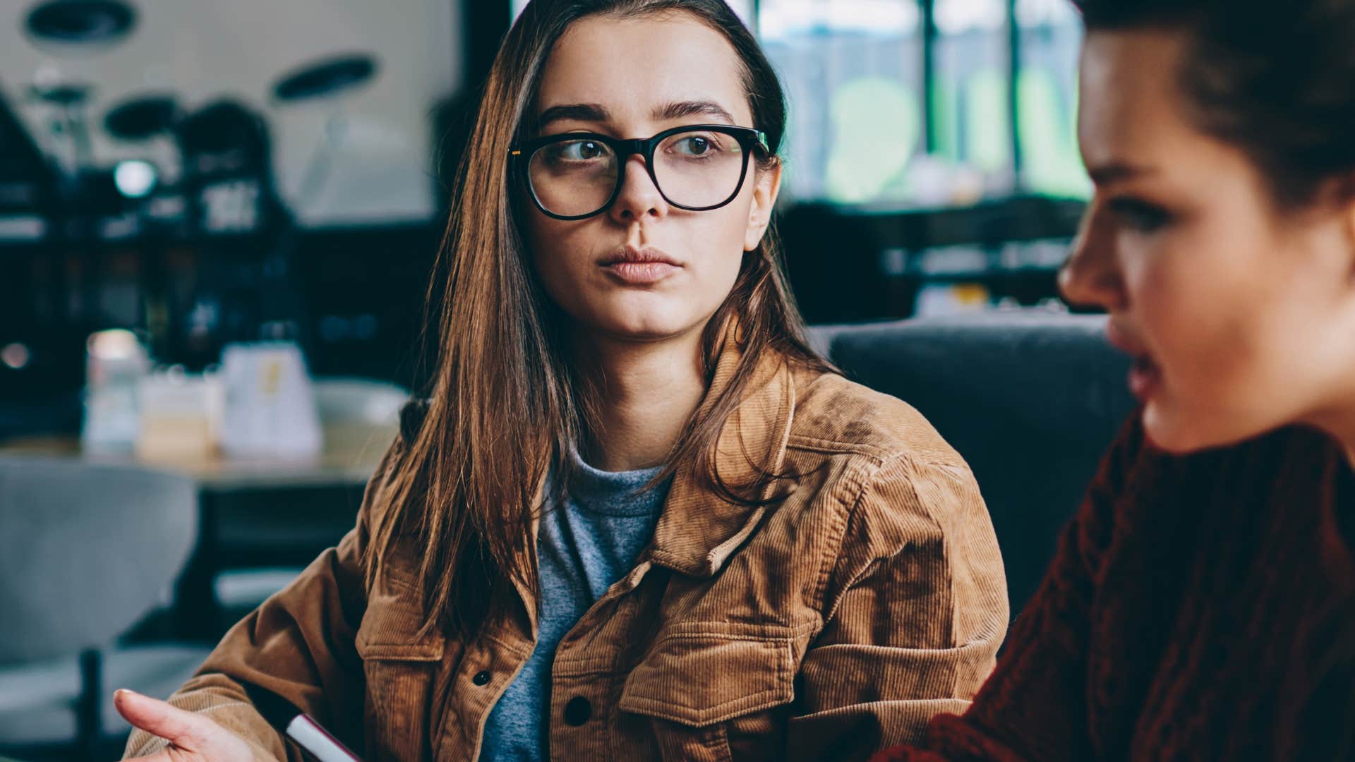 woman not being manipulated by friend