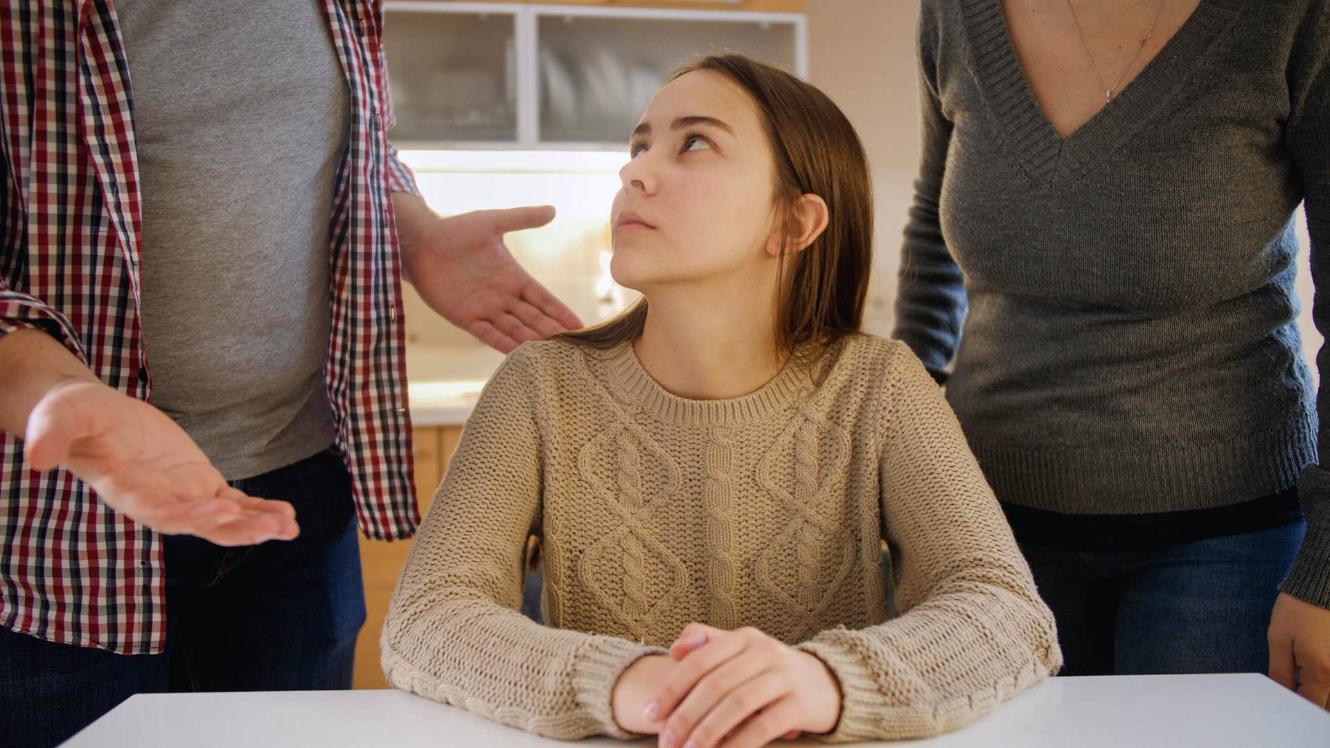 girl being criticized and compared to others