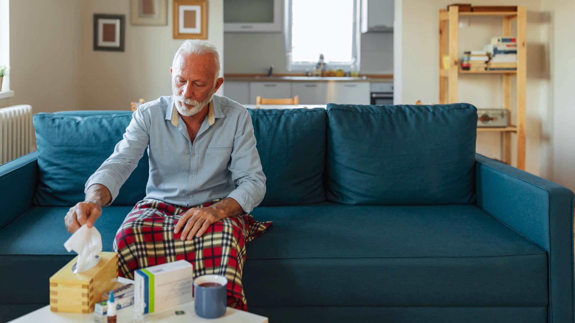 man who feels empty because of health challenges