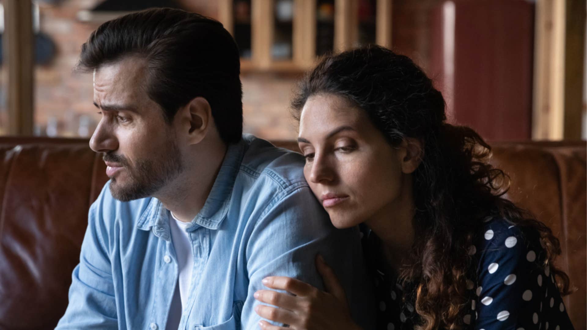 stressed woman thinking she can never be alone if her relationship ends
