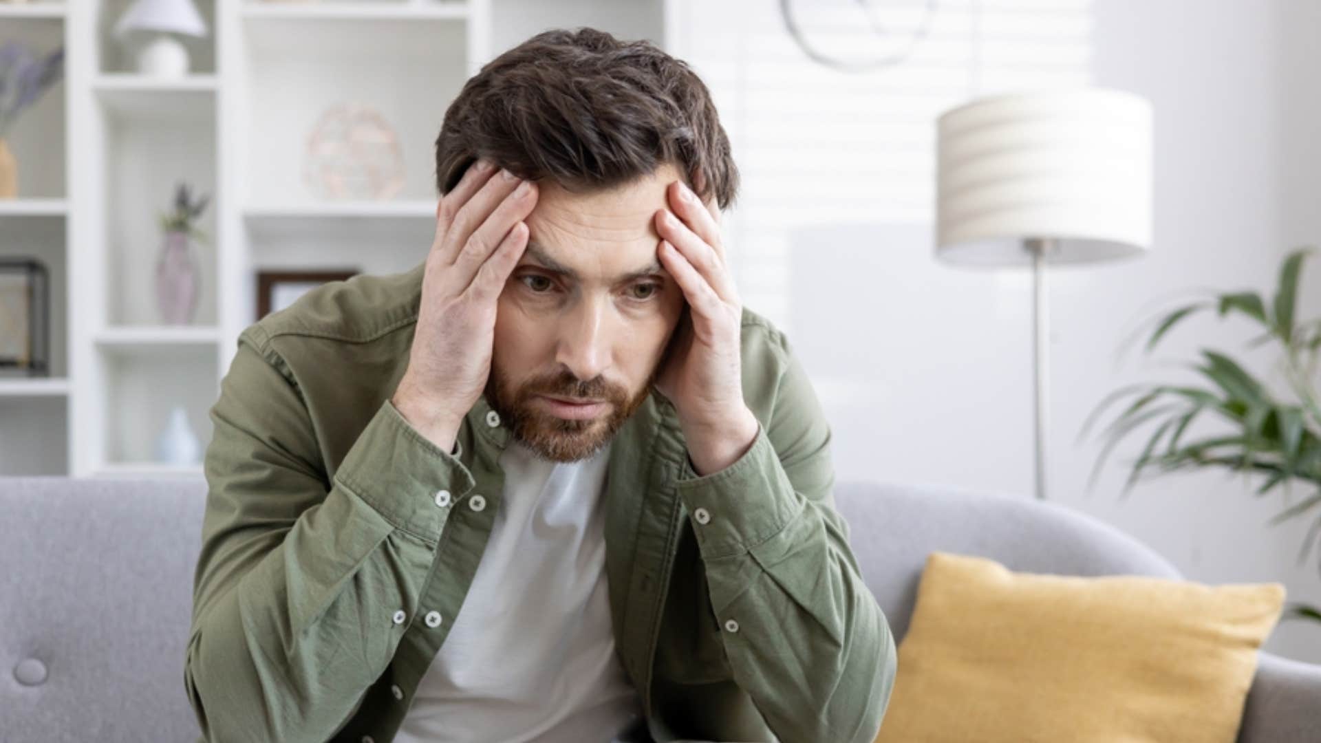 man suffering from burnout 