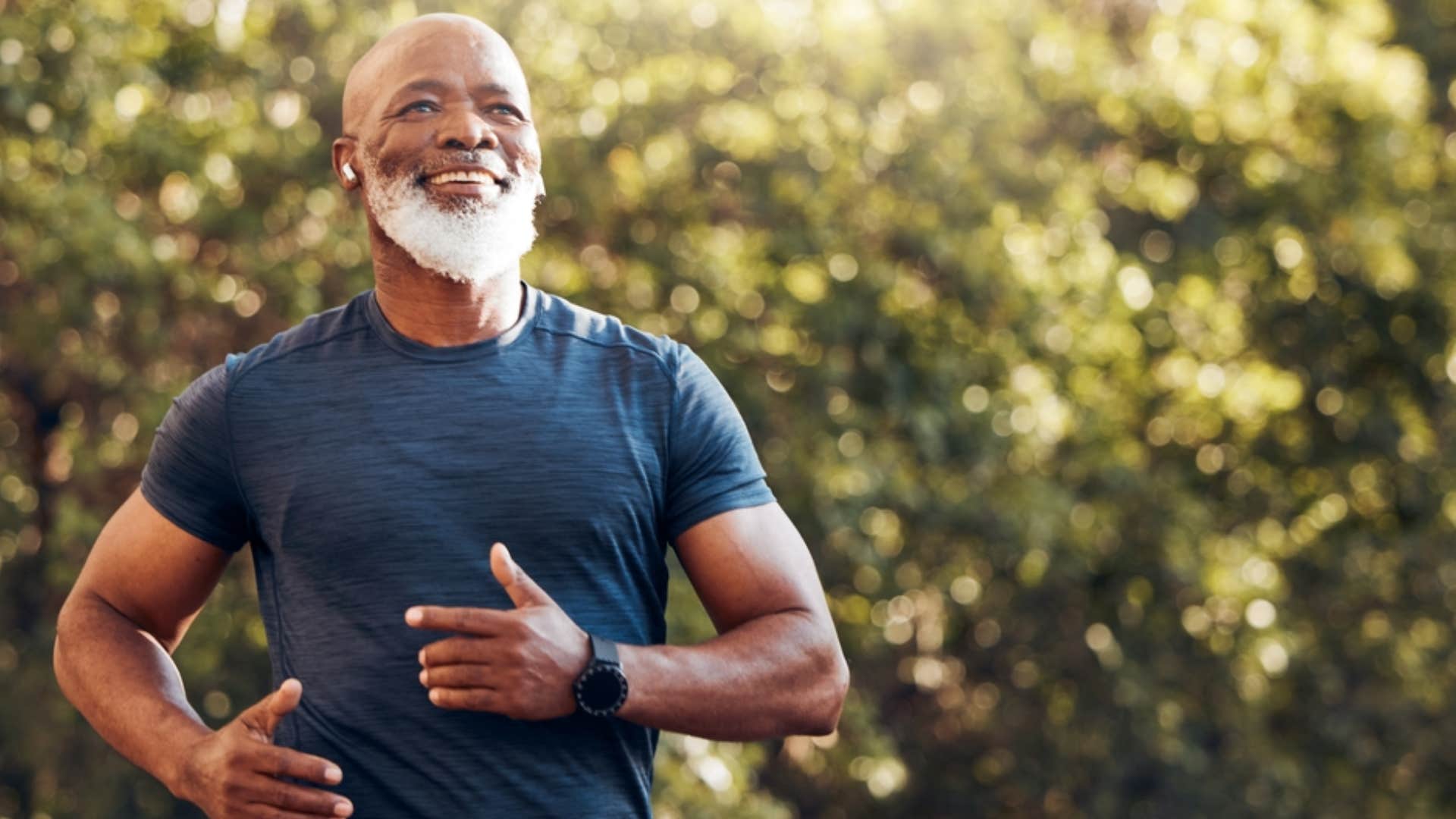 healthy man focusing on his well-being