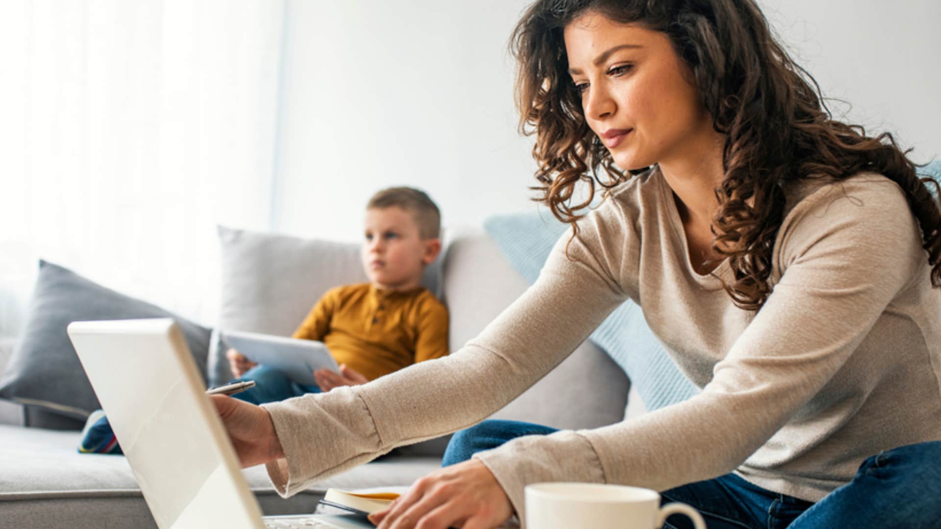 busy woman going through major life transitions 