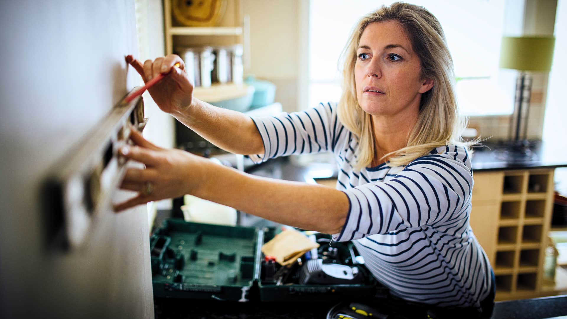 woman has an organizational system that works for her home