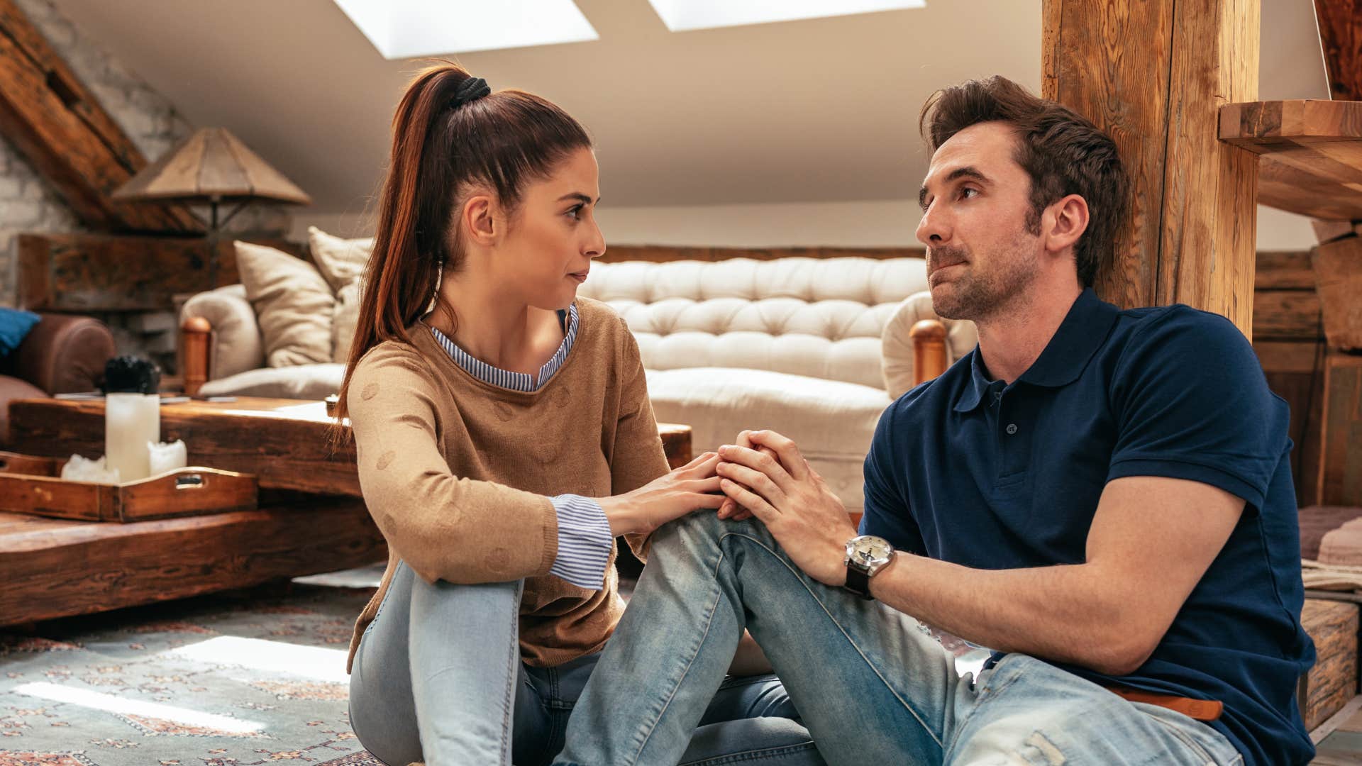 couple having honest conversations with each other
