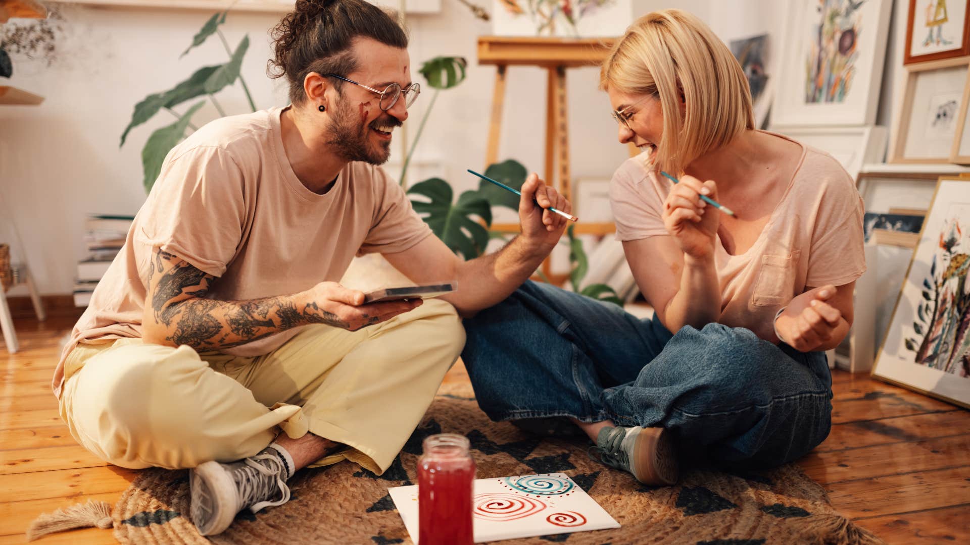 couple doing a bonding activity together