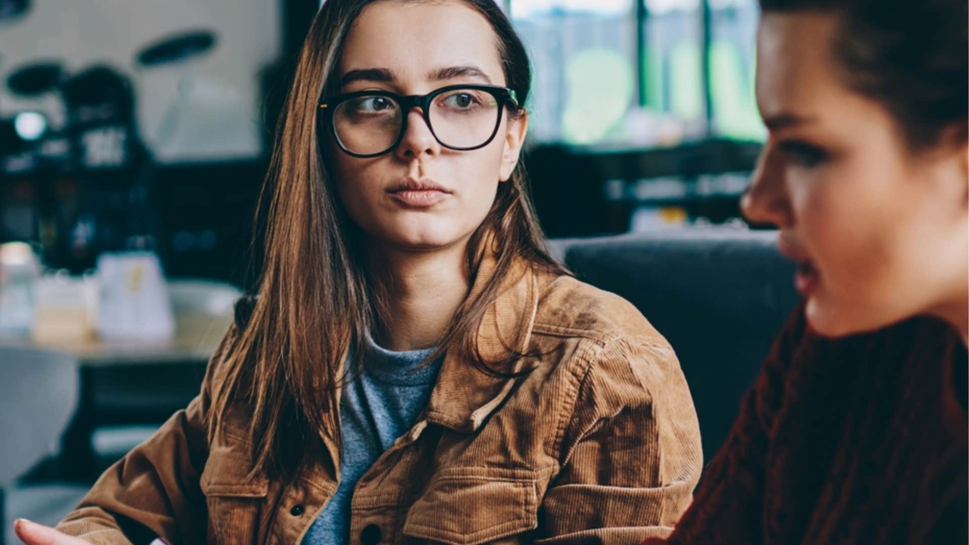 woman asking person insulting her if it's really their best 