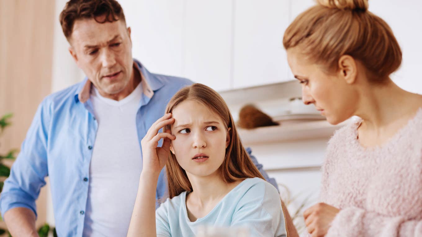 Phrases Frugal Parents Said That Made Their Kids Feel Guilty For Wanting Anything Nice frugal parents scolding child for wanting to spend their money