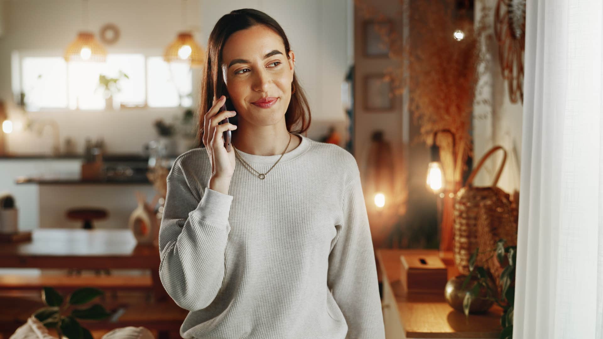 woman talking on the phone
