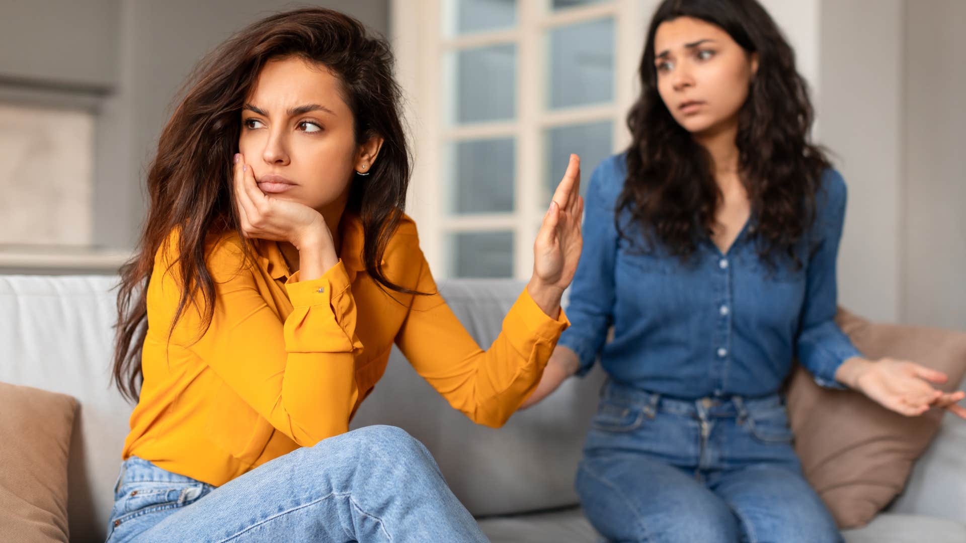 woman asking friend what shes supposed to do now