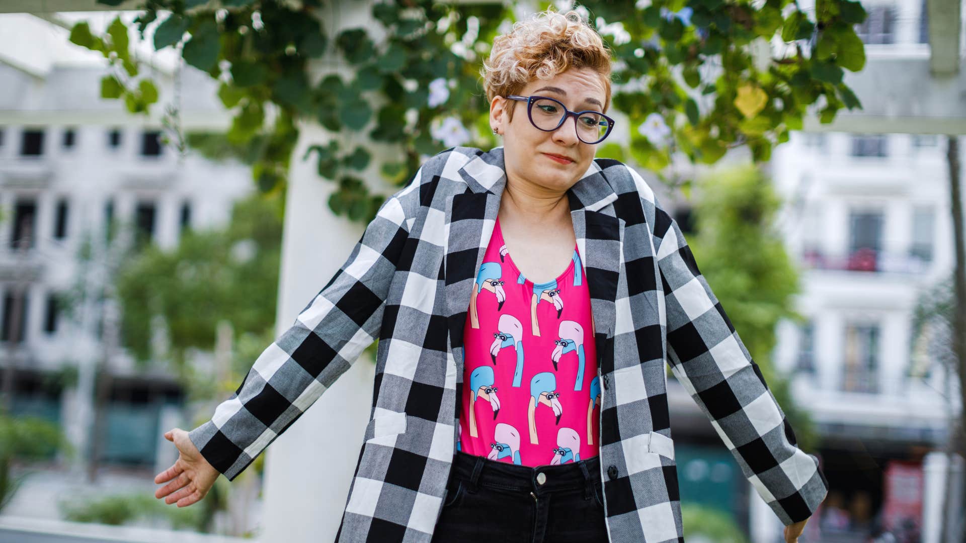woman saying she's not like other people
