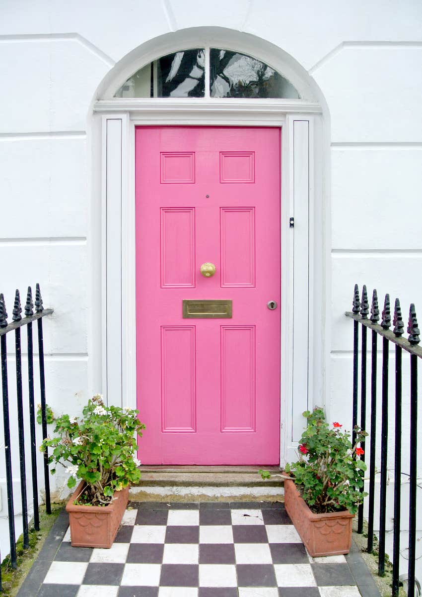 what pink front door color says about personality