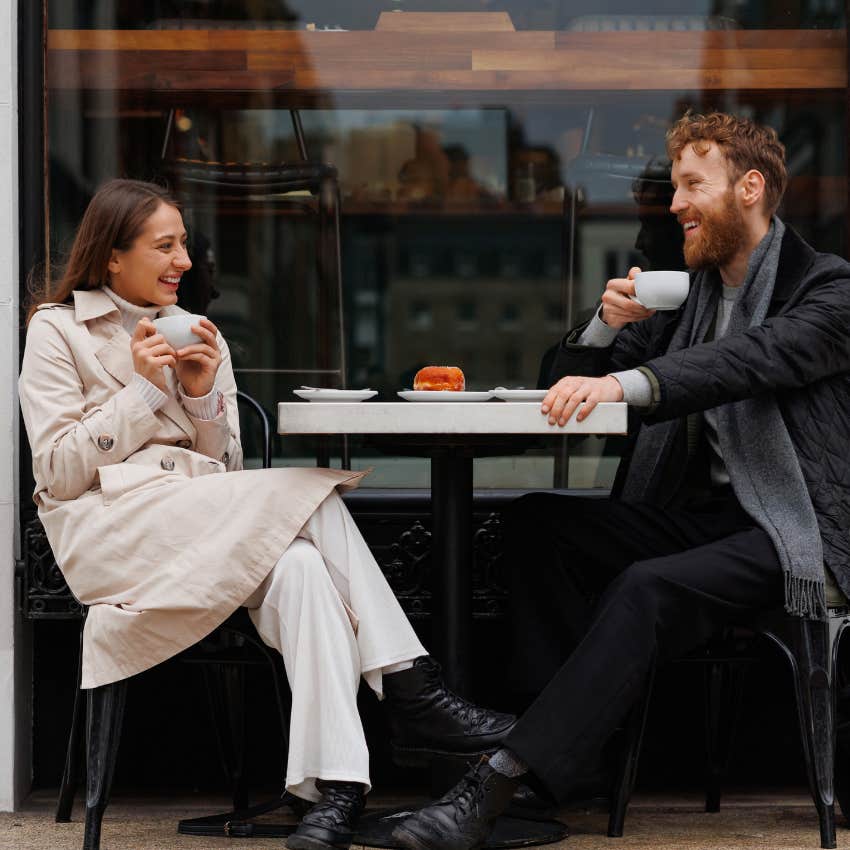 woman asking stranger question would you like to be famous to fall in love