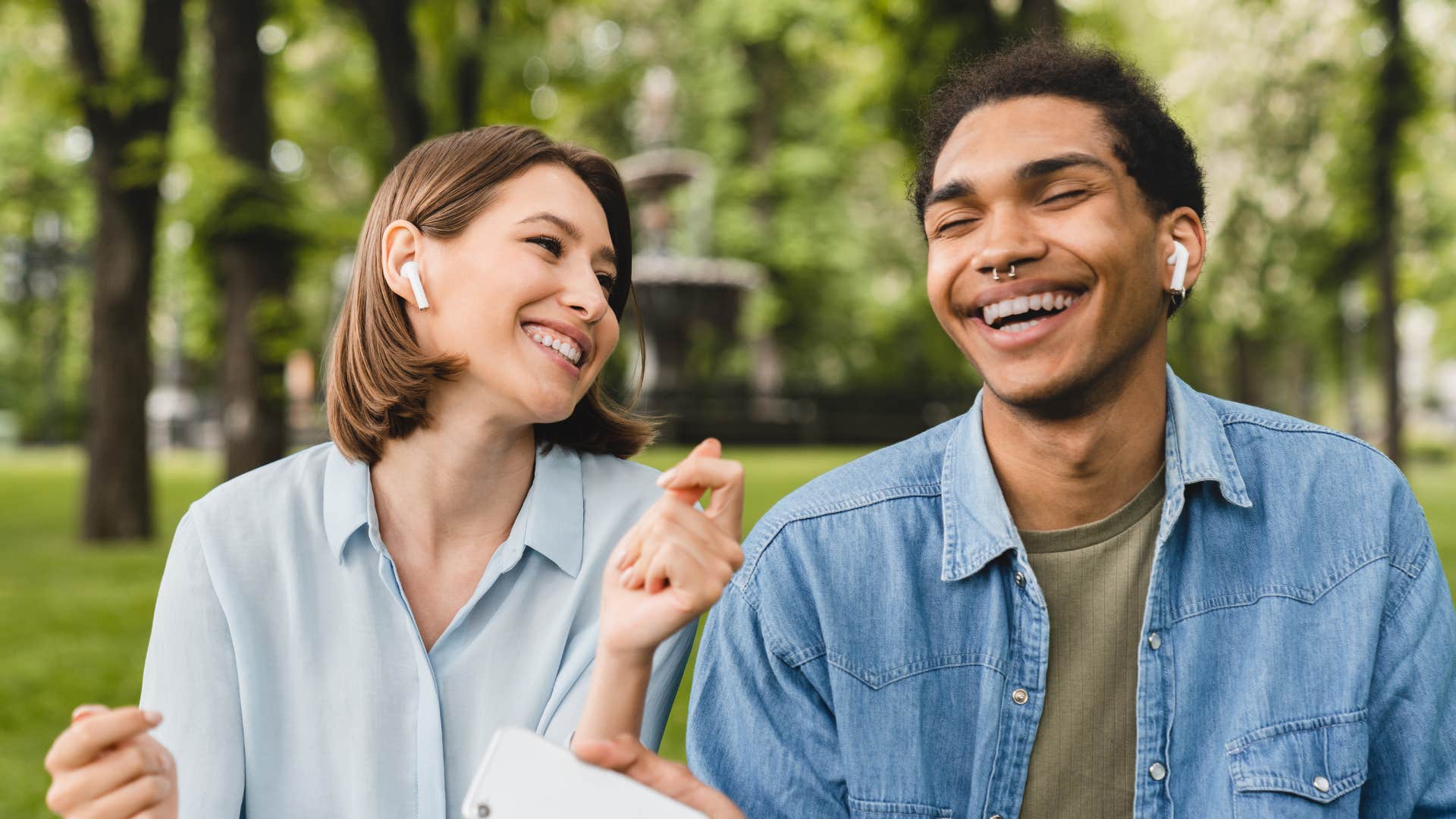 Man in love finds joy