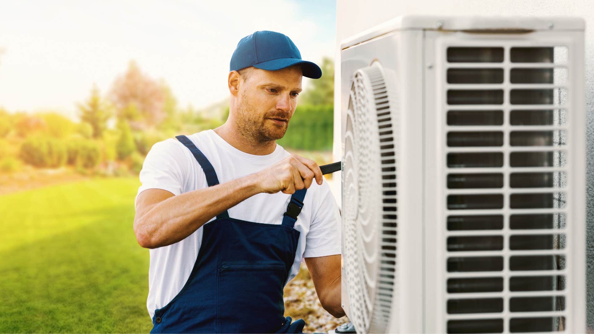 a boomer dad fixes the air conditioning despite no one asking him to