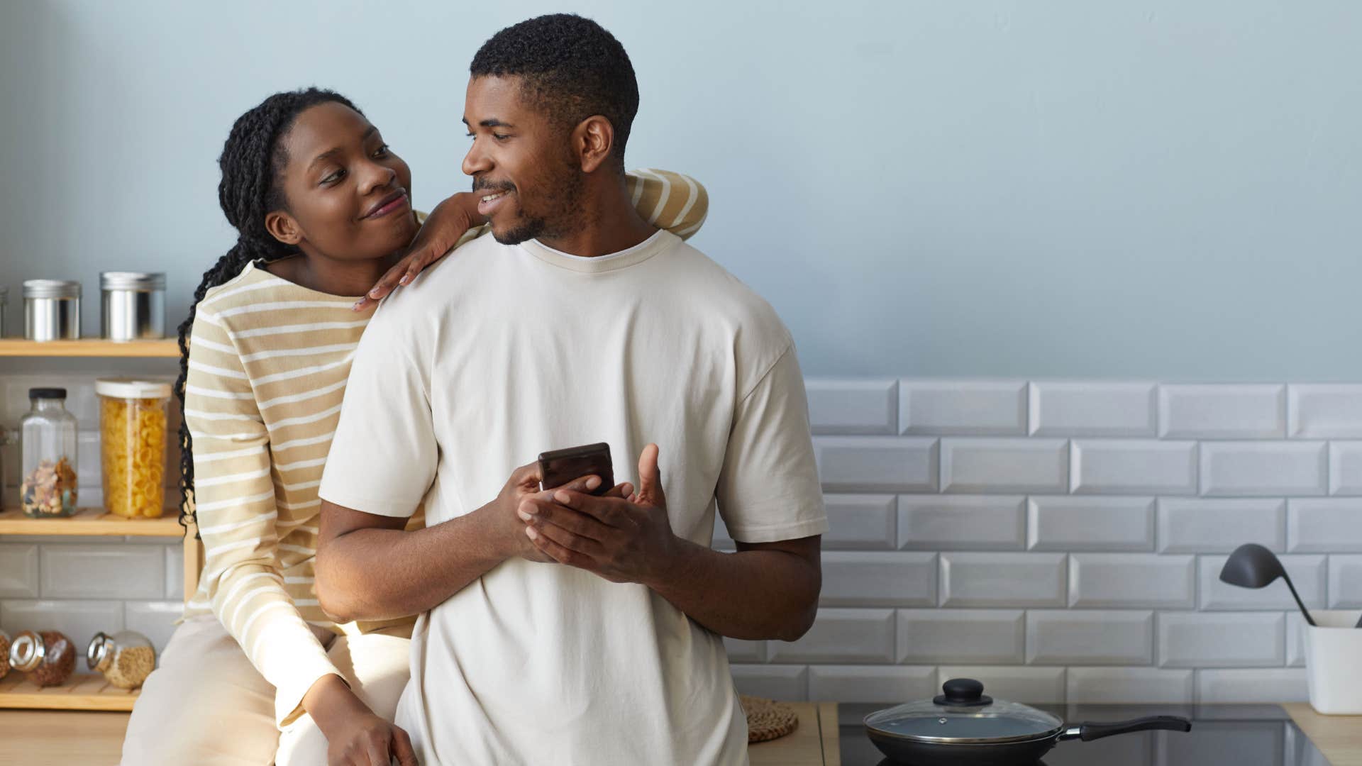 man in love with woman asking her to move in