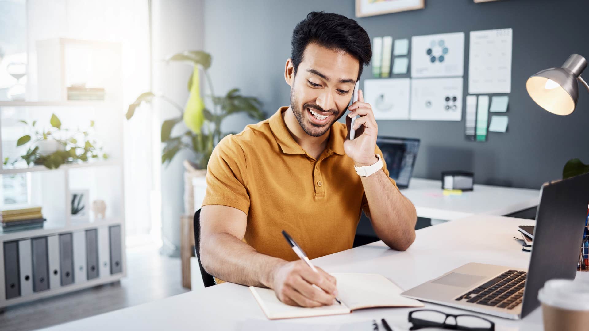 self-disciplined man working hard