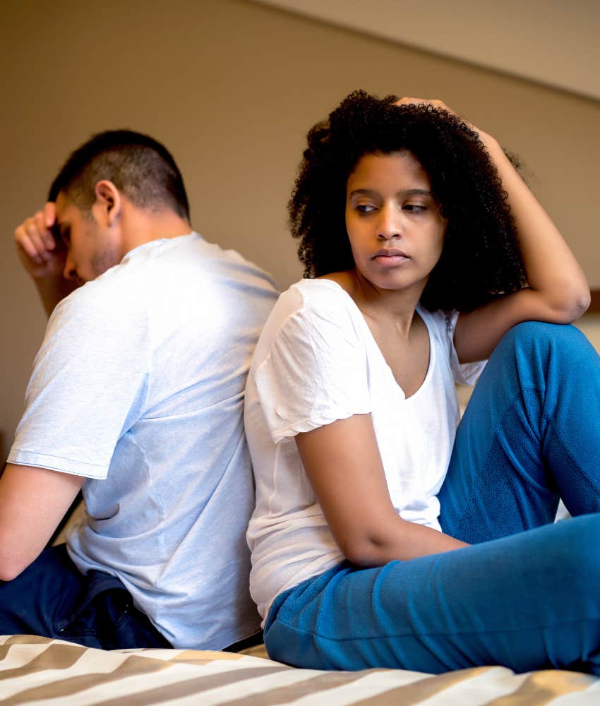 Low self-esteem couple stays in unhealthy relationship