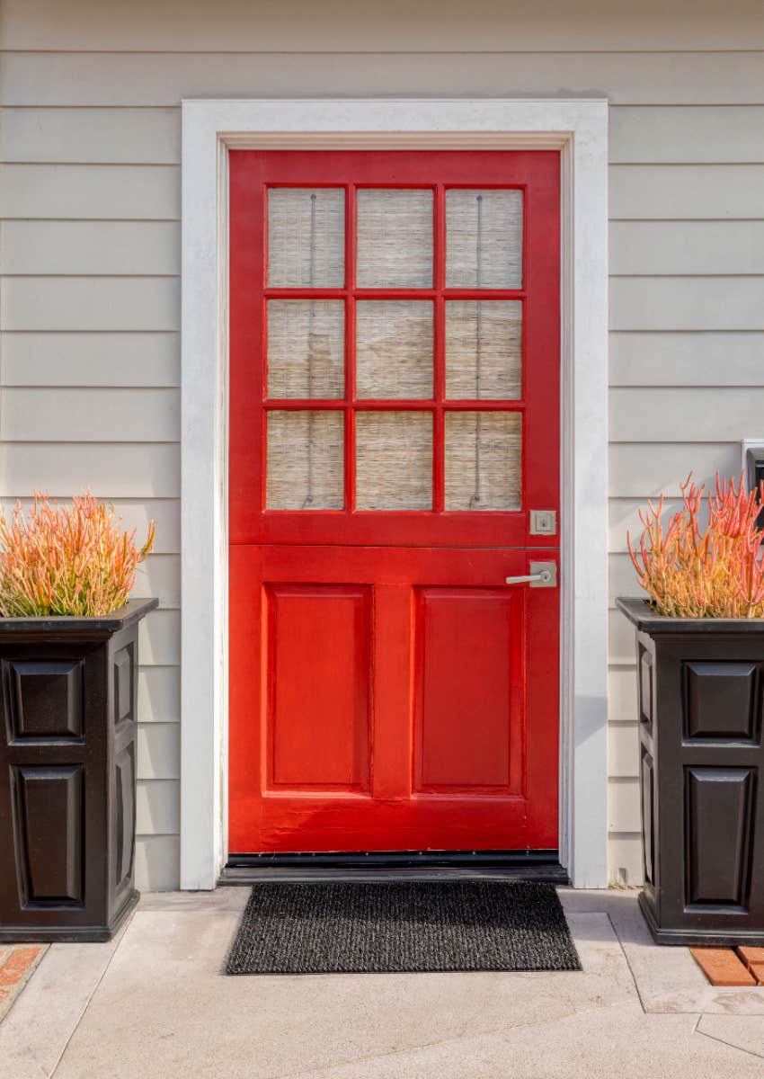 what red front door color says about personality