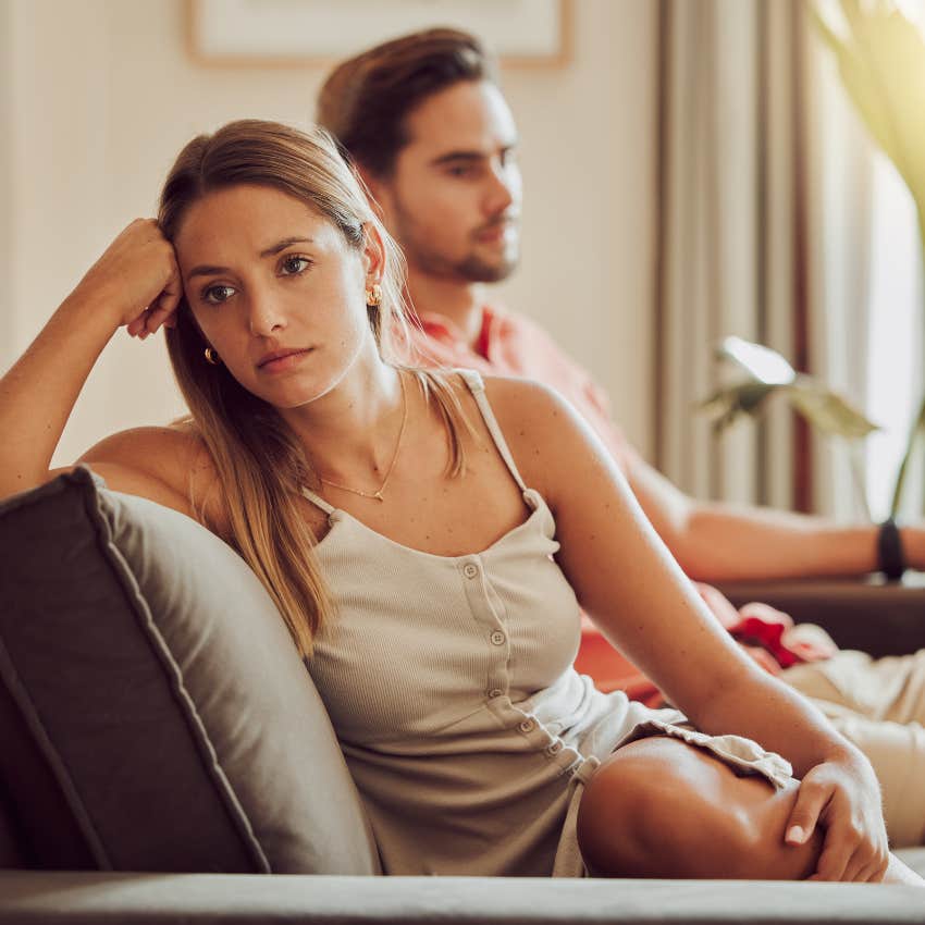 woman with spineless man that is a red flag