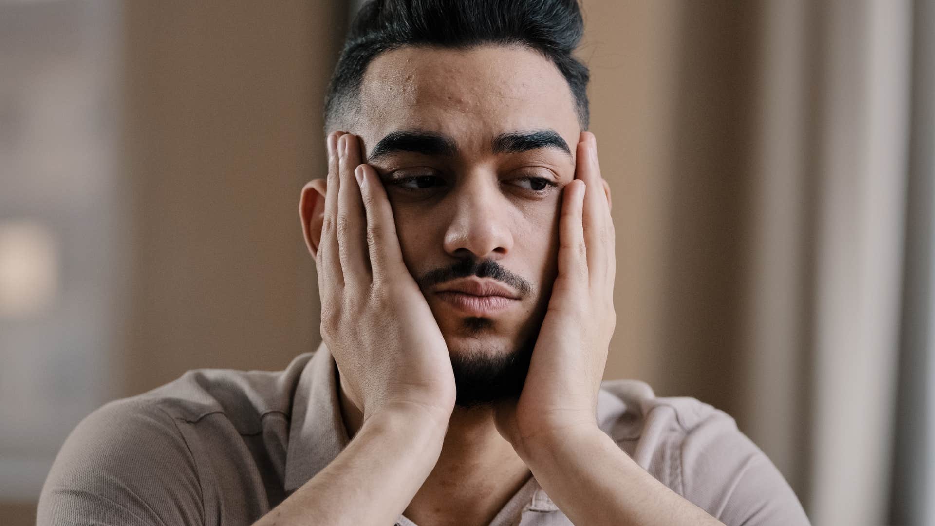 stressed man lacking initiative