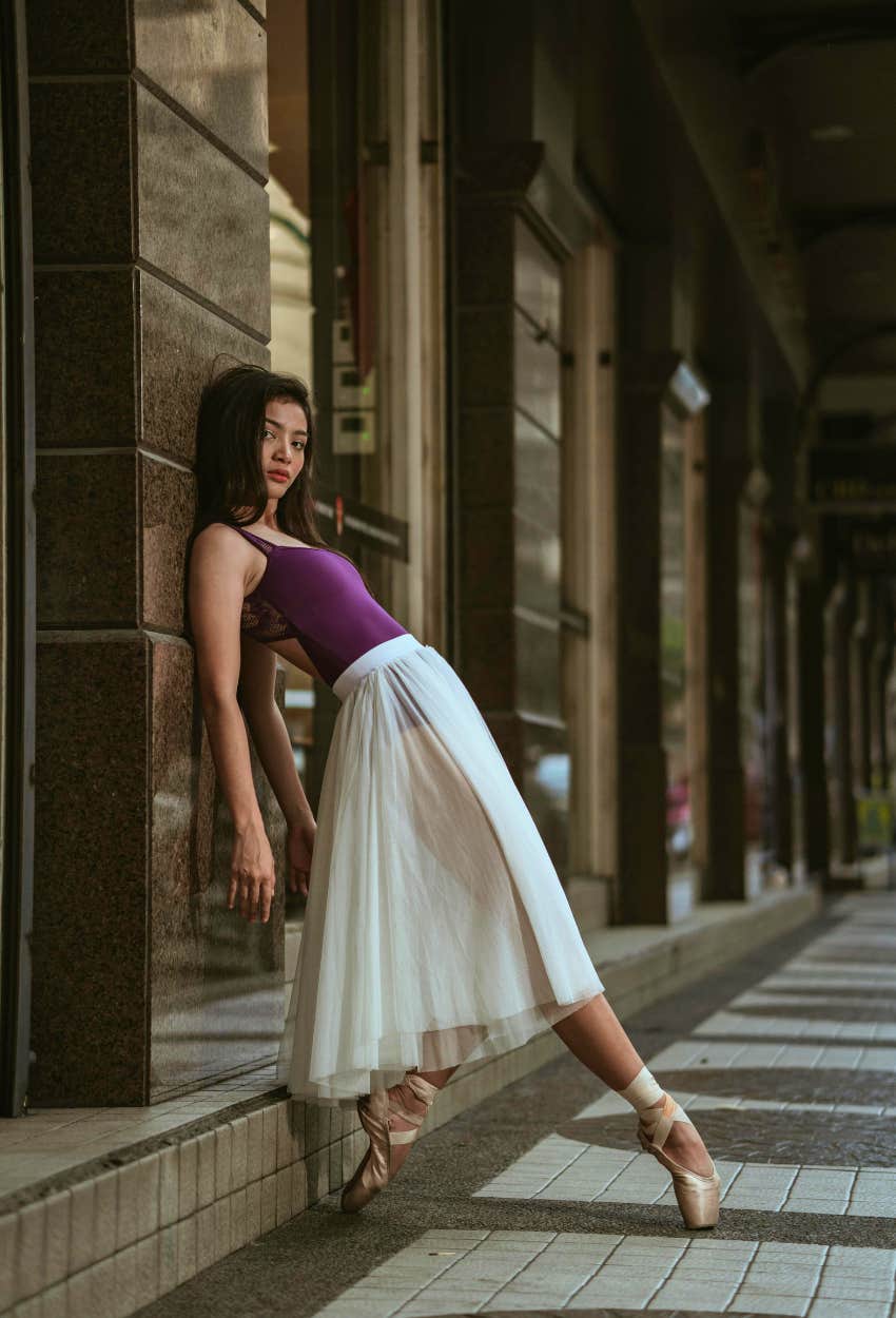 Woman who experienced intense childhood trauma became a creative ballerina