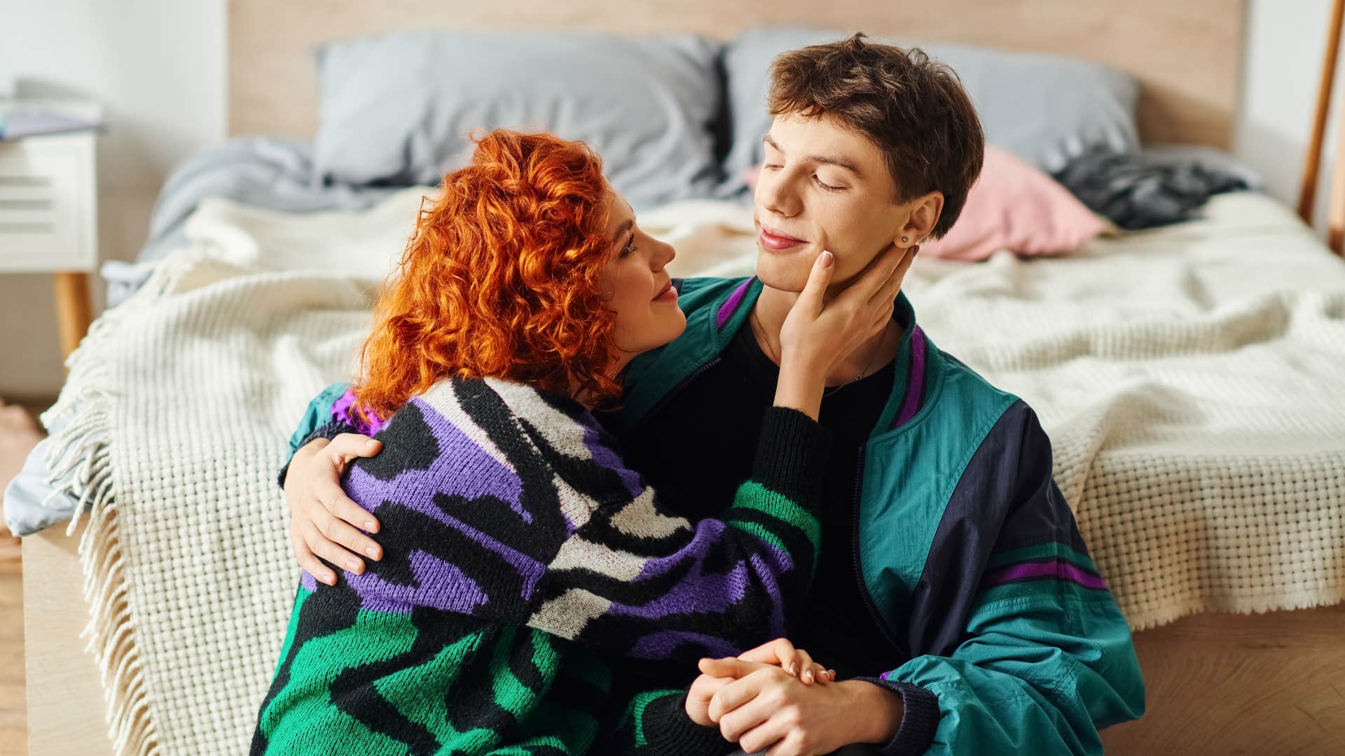 Romantic couple in bad relationship wants best